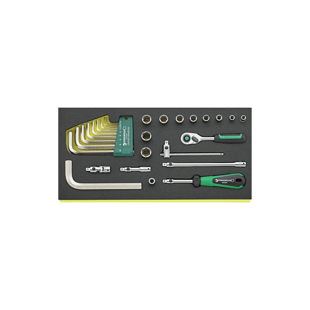 TCS 1/4 QR + 10760 Assortimento 27 utensili da ¼" + 10760CV