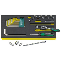 TCS 1/4 QR + 10760 Assortimento 27 utensili da ¼" + 10760CV