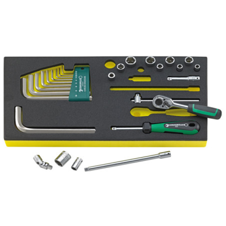 TCS 1/4 QR + 10760 Assortimento 27 utensili da ¼" + 10760CV