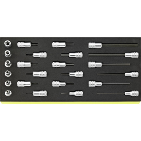 TCS 49/1049/2049/45TX/49TX Assortimento 24 chiavi a bussola da 3/8”