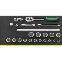TCS 456/16/7 Assortimento 23 utensili da 3/8”