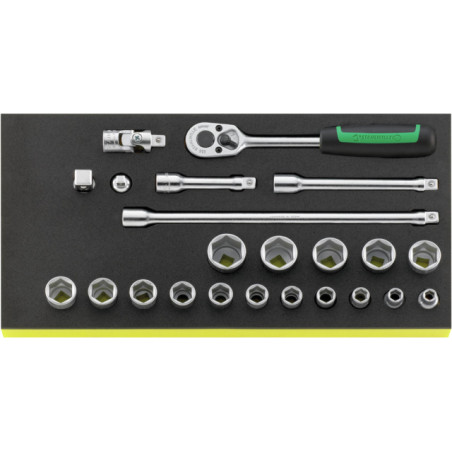 TCS 456/16/7 Assortimento 23 utensili da 3/8”