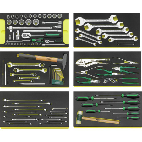 806/6 WT TCS Assortimento 104 utensili in termoformati