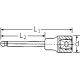 Chiave a bussola INHEX 1/2" - 54KK - mm 6
