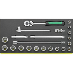 TCS 456/16/6 Assortimento 22 utensili da 3/8”