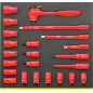 TCS 12171/19/4 VDE Assortimento bussole e accessori VDE TCS 12171/19/4 VDE Assortimento bussole e accessori VDE